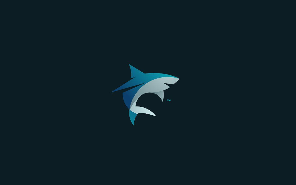 Cool Shark Logo - Beautifully Simplistic Animal Logos by Tom Anders Watkins. logo