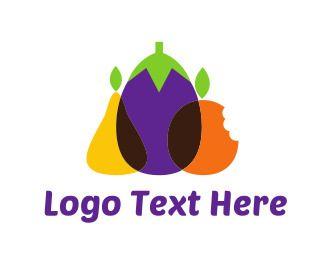 Eggplant and Grey Logo - Eggplant Logo Maker | BrandCrowd
