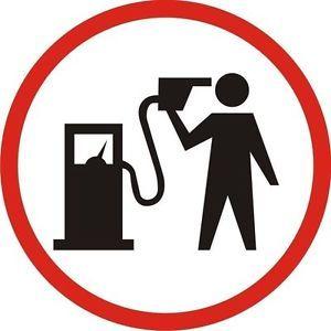 Petrol Logo - Petrol Head Logo Man with Petrol Pump to Head Sticker Decal Graphic
