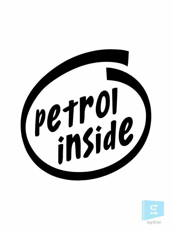 Petrol Logo - Petrol Inside Logo Type Sticker Car Fuel Decal 6 Colors - Sign Ever ...