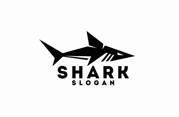 Cool Shark Logo - Shark by BekBlack on @creativemarket | Graphic Design | Pinterest ...