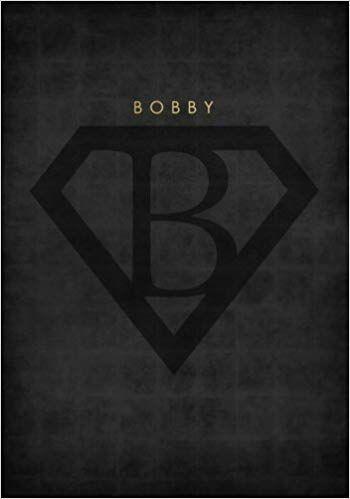 Cool Superhero Logo - Personalized Name Book for Bobby with Superhero Logo 7x10 Notebook