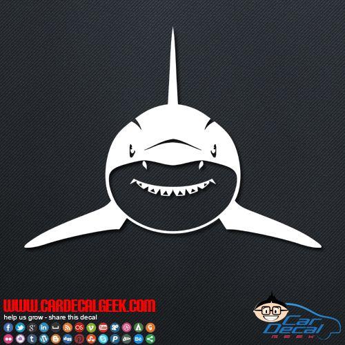 Cool Shark Logo - Cool Shark Vinyl Car Window Vinyl Decal Sticker