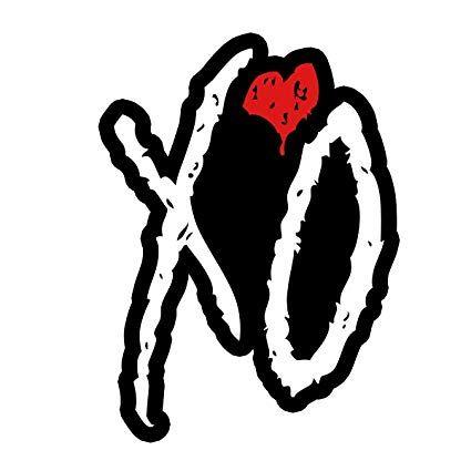 Xo Logo - Amazon.com: Xo The Weeknd Logo OriginalStickers0881 Set Of Two (2x ...