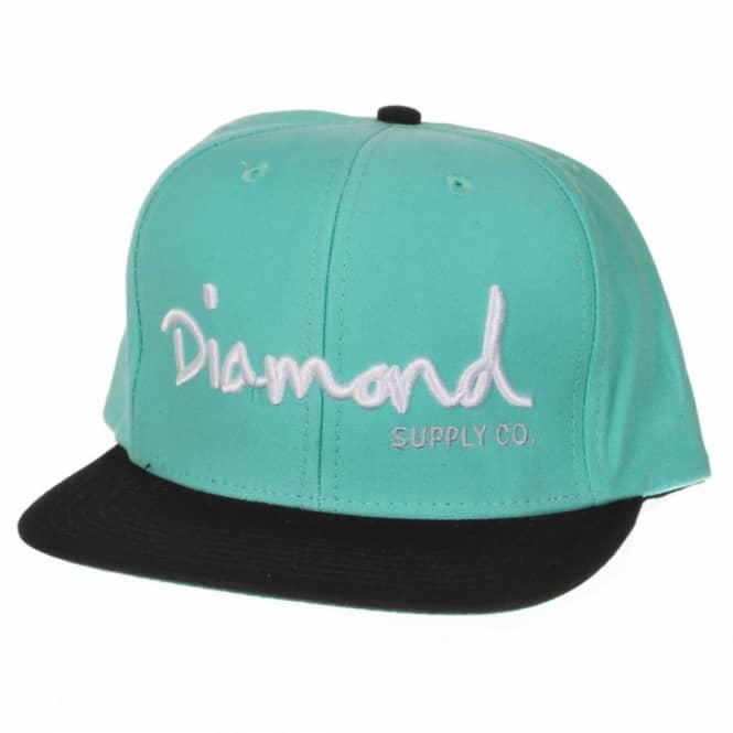 Blue and White Diamond Logo - Diamond Supply Co. Diamond OG Logo Snap Back Cap Diamond Blue/White ...