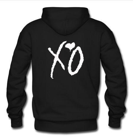 The Weeknd Logo - xo the weeknd logo hoodie back