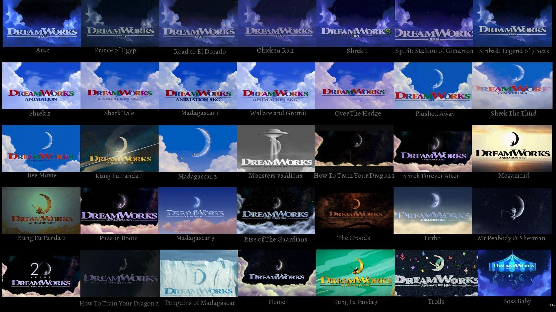 DreamWorks Animation Logo - DreamWorks Animation Logo Variations (1998-2017) | Favourite ...