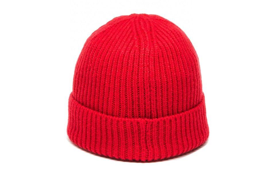 Red Face Logo - The North Face Logo Box Cuff Beanie (TNF Red) | asphaltgold
