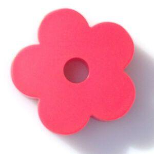 5 Petals Flower with Red Logo - Red Doughboy/ 5 Petal Flower Shape 45 RPM Turntable Adapter