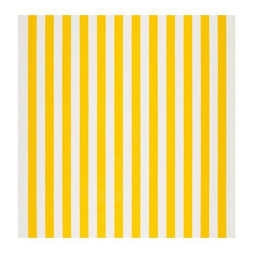 White with Yellow Stripe Logo - SOFIA Fabric Broad-striped/white/yellow 150 cm - IKEA