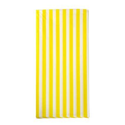 White with Yellow Stripe Logo - JINSEY Pack of 3 Plastic Yellow and White Striped Print