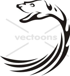 Anaconda Logo - Swish Style Green Anaconda Icon Logo Clip