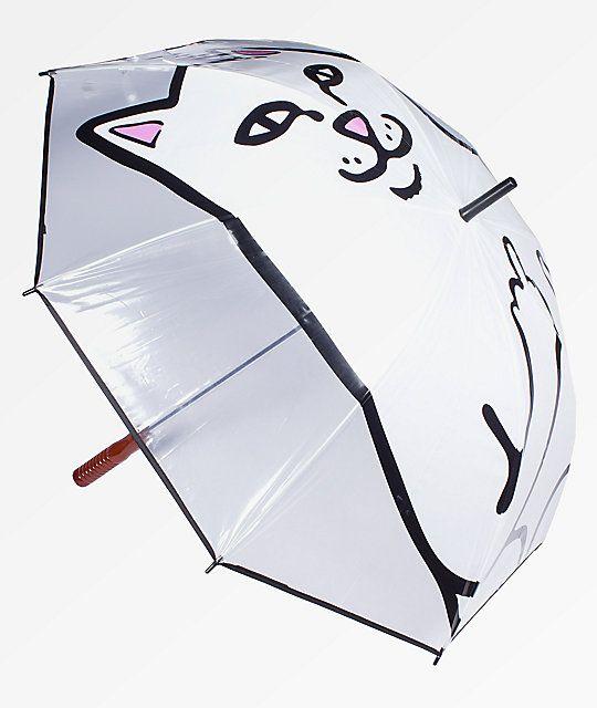 Transperent Ripndip Cat Logo - RIPNDIP Nermal Clear Umbrella | Zumiez.ca