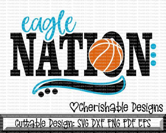 Eagle Nation Logo - Basketball Svg Eagles SVG Eagle Nation svg Eagle Pride cut