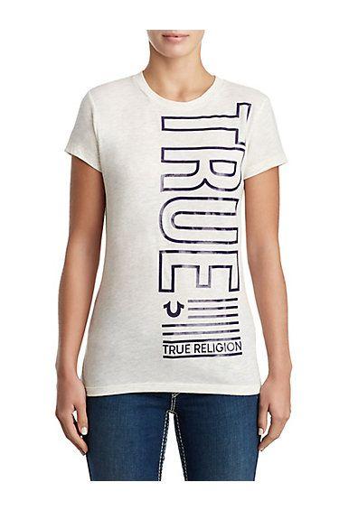 True Religion High Resolution Logo - Women's Designer T Shirts. Free Shipping At True Religion