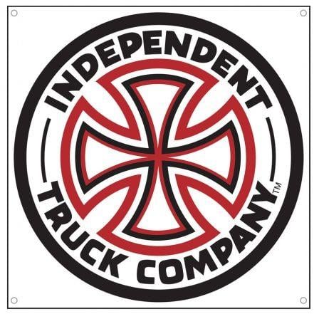Independent Trucks Logo - Independent Trucks: Red/White Cross Banner 45in x 45in