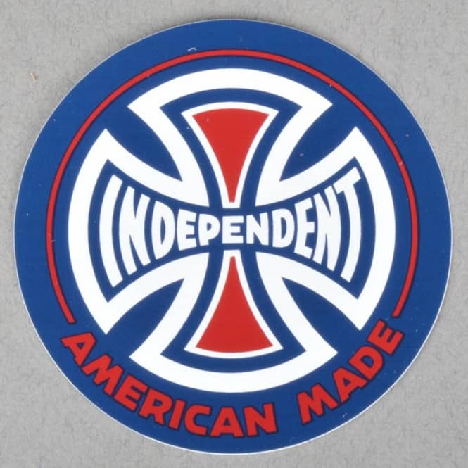 Independent Trucks Logo - Independent Trucks AMI Logo Skateboard Sticker Colours