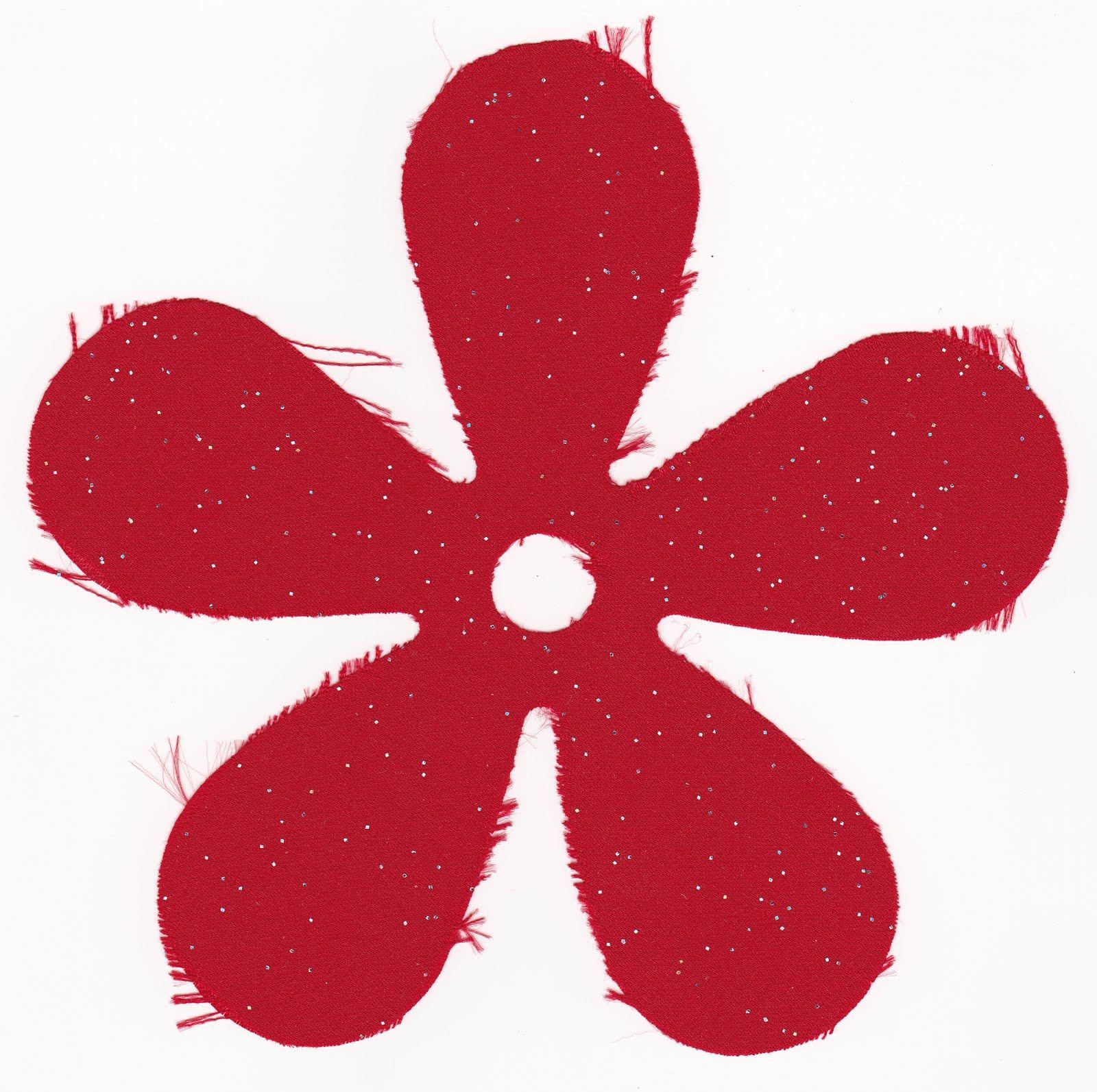 5 Petals Flower with Red Logo - 4 petal flower template - Rome.fontanacountryinn.com