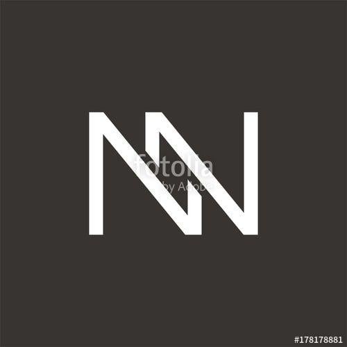 Nn Logo - NN logo initial letter design template vector