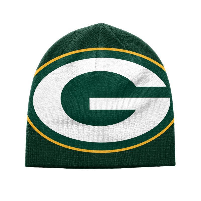 NFL Packers Logo - Green Bay Packers NFL Big Logo Skullcap Beanie