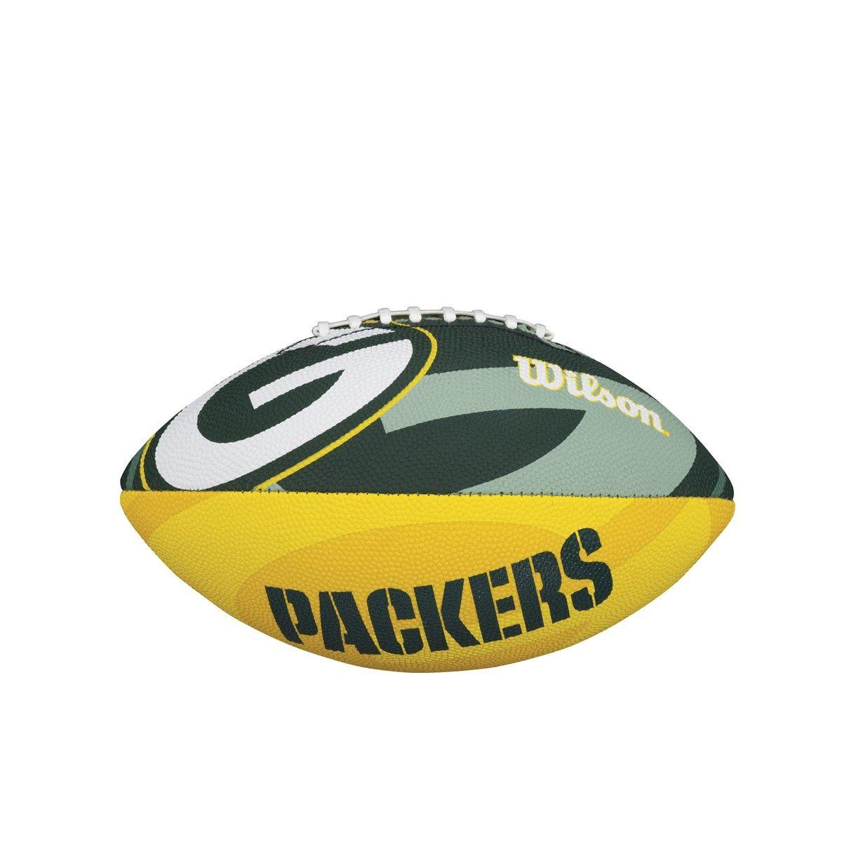 NFL Packers Logo - NFL TEAM LOGO JUNIOR SIZE FOOTBALL BAY PACKERS. Wilson