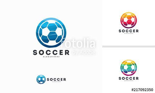 Abstract Soccer Logo - Abstract Circle Soccer logo designs vector, Football logo template ...