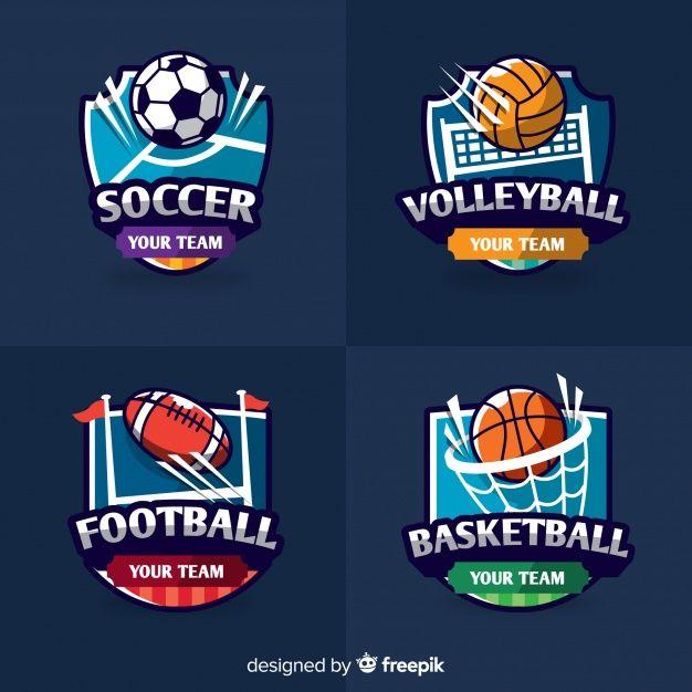 Abstract Soccer Logo - Modern set of abstract sports logos Vector