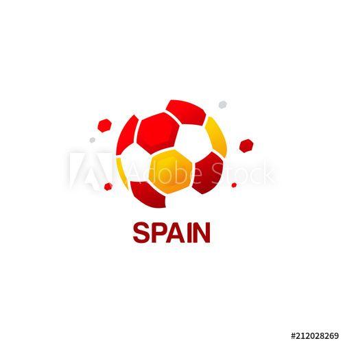 Abstract Soccer Logo - Abstract Spain Football Logo designs vector, Soccer championship