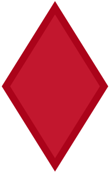 Attached 3 Red Diamonds Logo - 5th Infantry Division (United States)