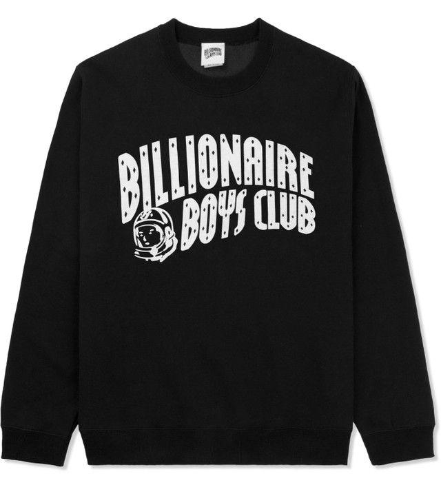Black Arch Logo - Billionaire Boys Club - Black Arch Logo Crewneck Sweater | HBX