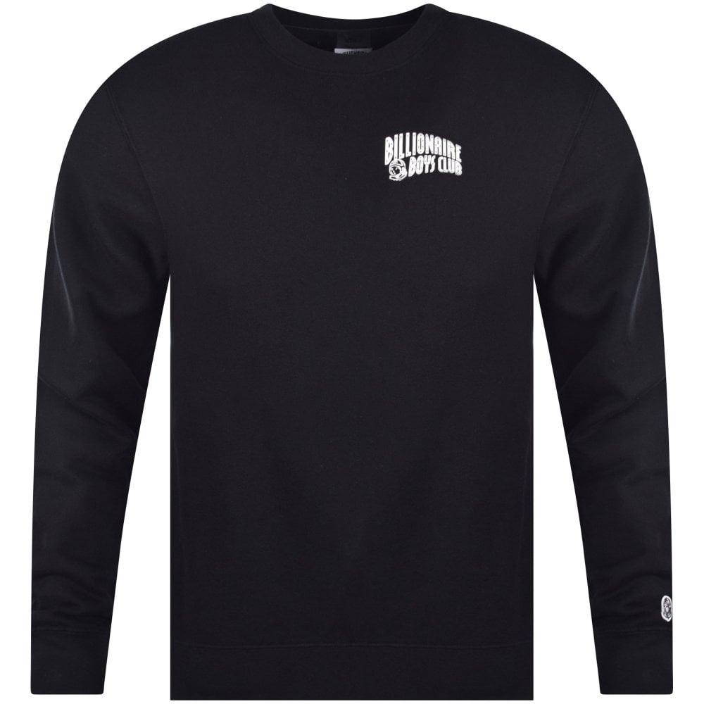 Black Arch Logo - BILLIONAIRE BOYS CLUB Black Small Arch Logo Sweatshirt