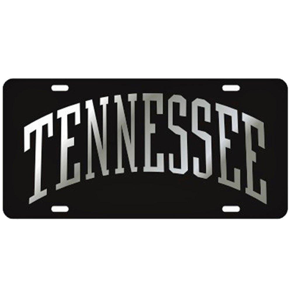 Black Arch Logo - Vols - Tennessee Black and Silver Arch Logo License Plate - Alumni Hall
