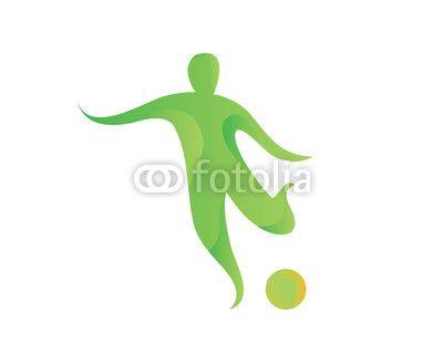 Abstract Soccer Logo - Modern Abstract Soccer Player In Action Logo | Buy Photos | AP ...