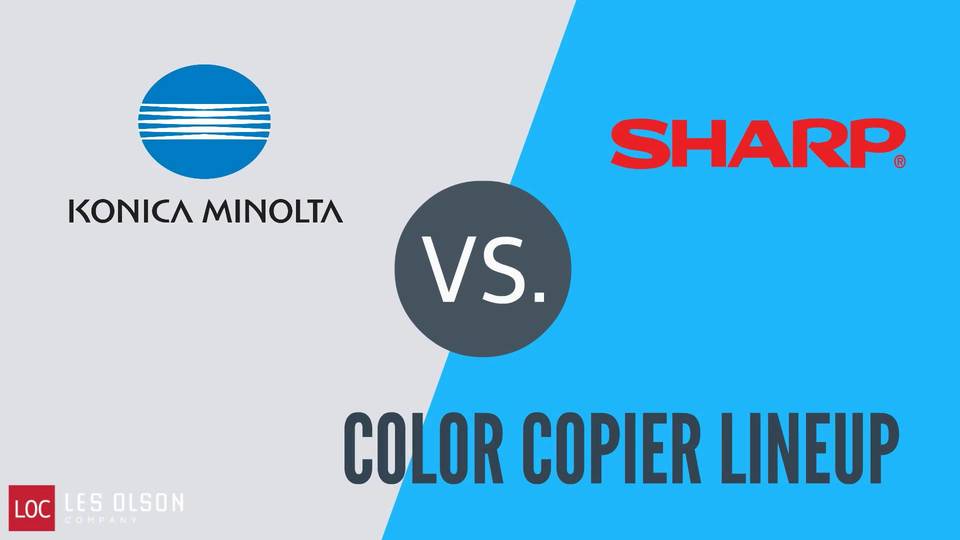 Sharp Copier Logo - Comparison: Sharp vs. Konica Minolta Color Copiers - Les Olson Company