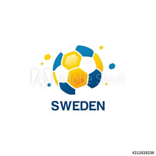 Abstract Soccer Logo - Abstract Sweden Football Logo designs vector, Soccer championship