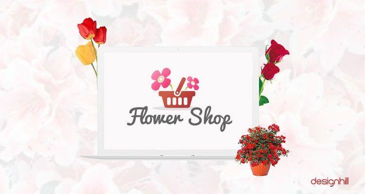 5 Petals Flower with Red Logo - Impressive & Inspiring Floral Logo