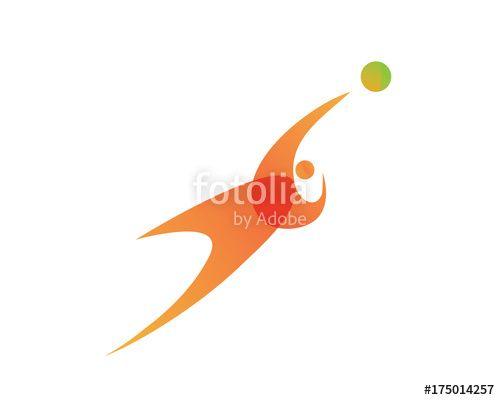 Abstract Soccer Logo - Modern Abstract Soccer Player In Action Logo