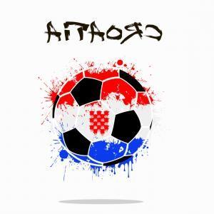 Abstract Soccer Logo - Flag Of Croatia As An Abstract Soccer Ball Vector