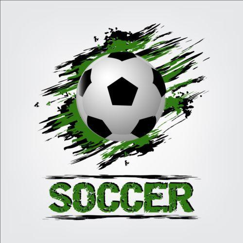 Abstract Soccer Logo - Abstract soccer background design vector 03 free download