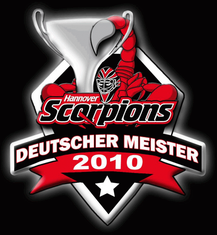 Scorpion Sports Logo - Hannover Scorpions Champion Logo - Deutsche Eishockey Liga (German ...