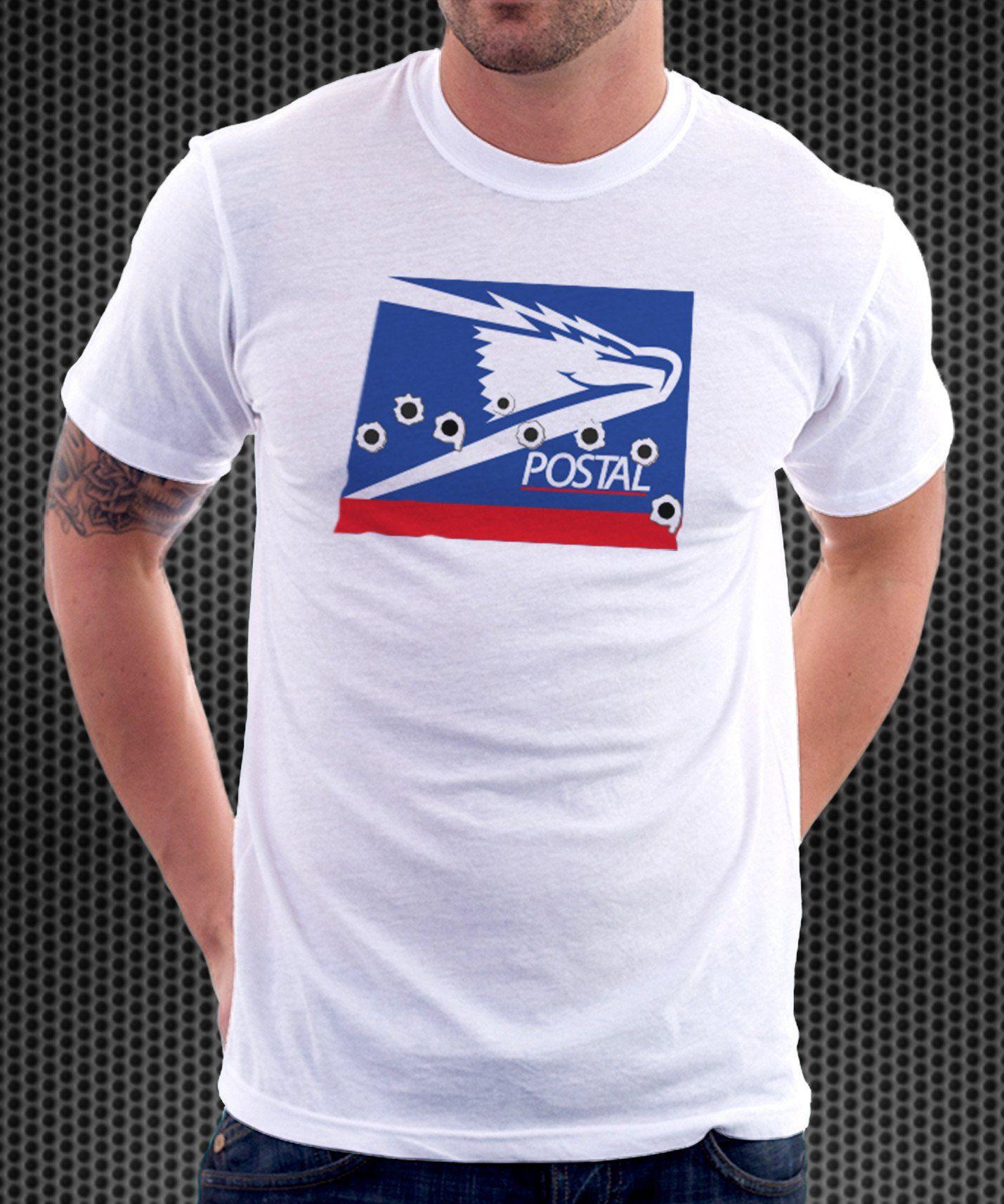 Us Postal Service Logo - USPS US Postal Service Logo Parody Spoof Tshirt: Postal Logo White