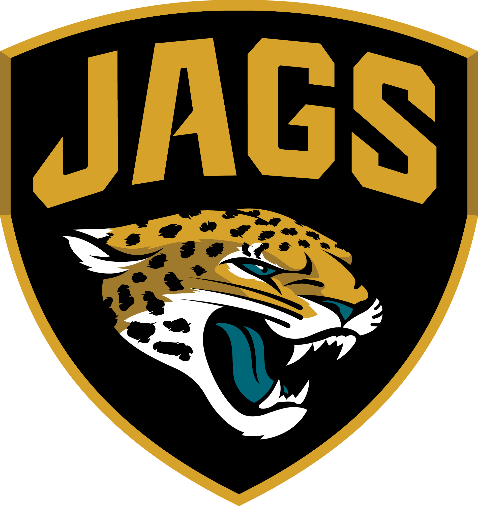 Black and Gold Sports Logo - Jacksonville Jaguars Alternate Logo (2013) - Golden jaguar head with ...