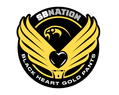 Black and Gold Sports Logo - Black Heart Gold Pants, an Iowa Hawkeyes community