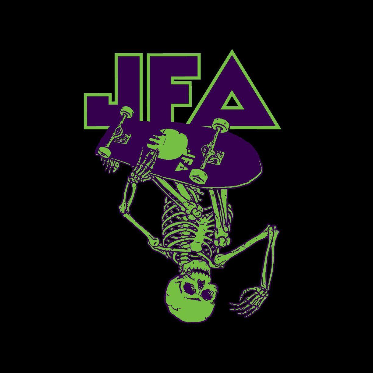 Purple Black Green Logo - Official JFA INDY AIR T-shirt Black/Purple/Green – A Z P X
