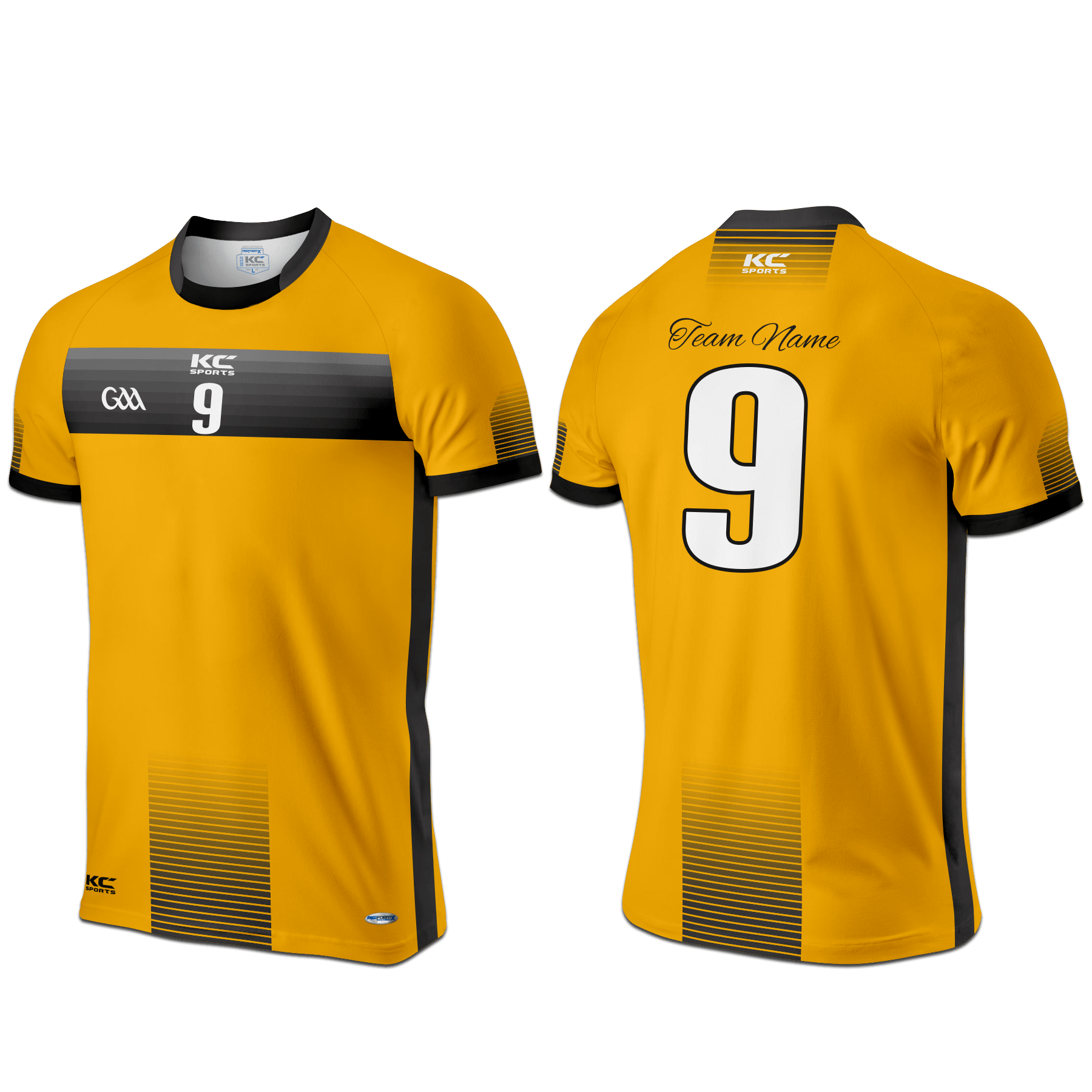 Black and Gold Sports Logo - KCS Jersey Design 47 (Black/Gold) – KC Sports
