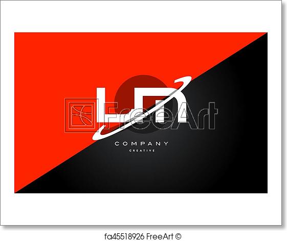 Black White and Red Company Logo - Free art print of Lm l m red black technology alphabet company ...