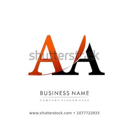 Red and Black Letter Logo - initial letter logo AA colored red and black, Vector logo design ...