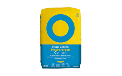 Yellow Blue Circle Company Logo - Blue Circle Cement for building trades