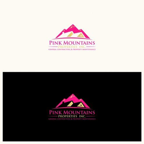 Mountains with Pink Logo - DesignContest - Pink Mountain Properties Inc. pink-mountain ...