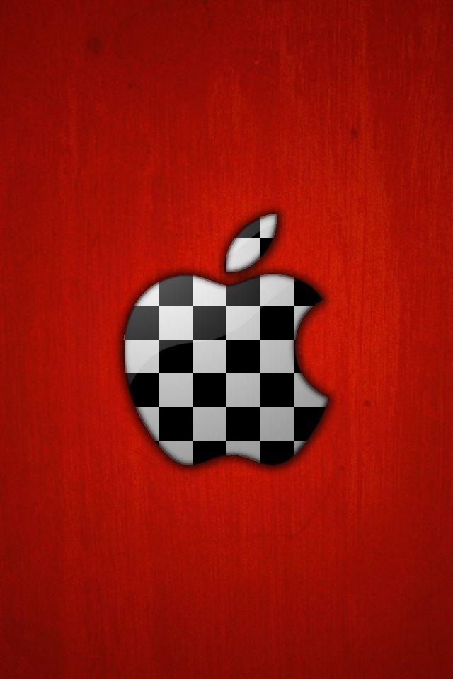 Red Bing Logo - red apple logo iphone wallpaper image. Apples in Pink